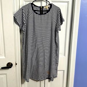 Michael Kors Navy and White T-shirt dress 1X